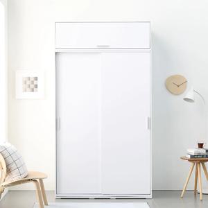 빅 1200 슬라이딩 옷장 행거형/선반형 + 상부장 3colors