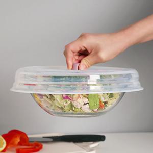 국내제작 실리콘 전자레인지 용기 접이식덮개(25cm)
