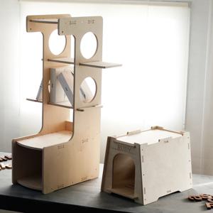 윈저 캣타워겸 책장 선반