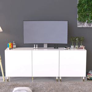 플럼 1800 모던 높은 티비다이 수납 TV  거실장