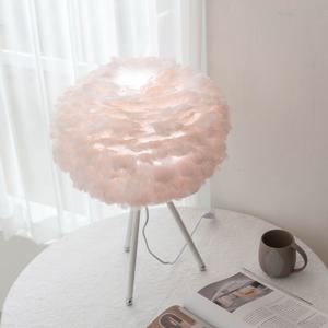 린다 깃털 구스 소형 단스탠드 조명