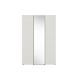 바이엘 소프트 거울옷장세트 크림화이트 150cm(높이216cm) 선반형