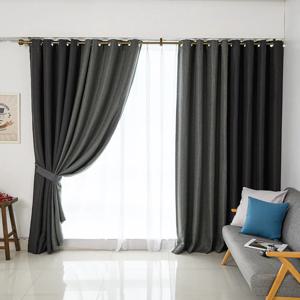 이너스 긴밤 투톤 아일렛 암막커튼 3size 4colors 거실 침실 인테리어 감성커튼
