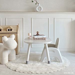 데이지 핸드메이드 코튼 원형 러그 3size 2color