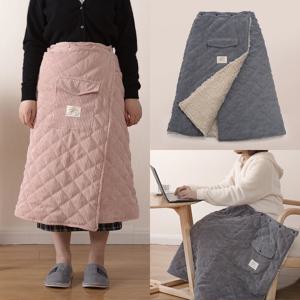 [10%쿠폰] 코듀로이 양털 치마 무릎담요 2colors