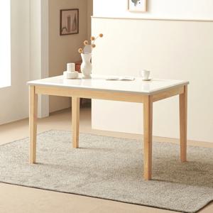 루아 1200 천연 대리석 4인 식탁 원목 테이블