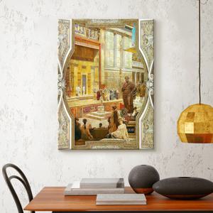 클림트 황금 명화 그림 캔버스 액자 52. GK-고대 그리스의 타오르미나 극장