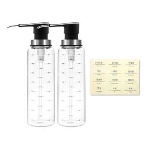 1+1 티도요 펌프 내열유리 오일병 500ml