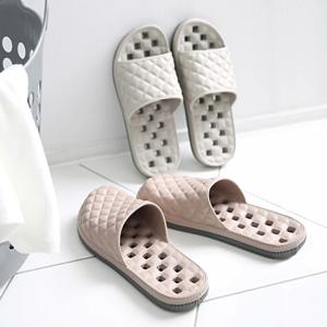 퀼팅스티치 욕실화(막힘) 1+1