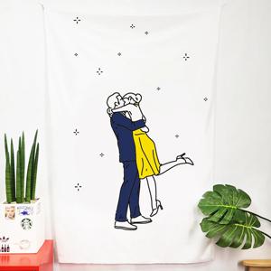 영화 라라랜드 드로잉 패브릭포스터 가리개커튼 (세로형) 5size