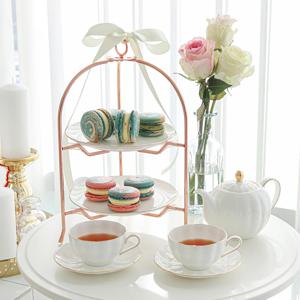 접이식 2단 와이어 다용도 접시 트레이 3color