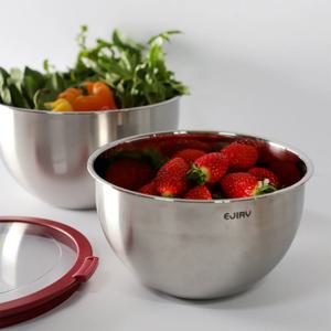 스텐 믹싱볼 채반+뚜껑 세트 2size