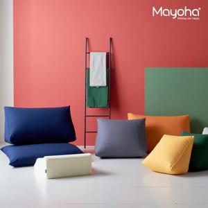 쓰임새 삼각 등받이쿠션 커버 솜미포함(8colors/3size)