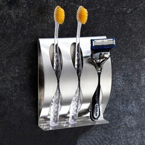 부착식 심플 칫솔걸이대 3구