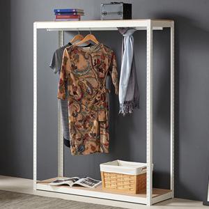 시스템랙 무볼트 철제 수납행거 1500 2단 2colors