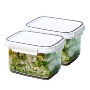 스카이락 직사각(중) 2호 1+1 980ml 밀폐용기