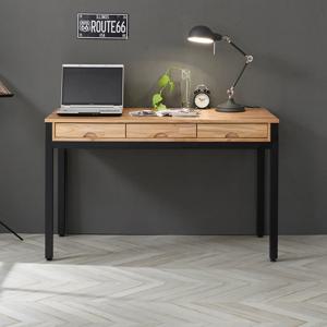 캐빈 참죽원목 스틸책상 1200