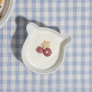 키즈콩 도자기 볼접시 디저트접시 곰