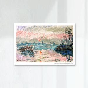 클로드모네 no87 명화 인테리어 패브릭포스터
