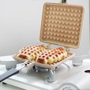 더~커진 티타늄코팅 와이드 인덕션 와플팬 2color