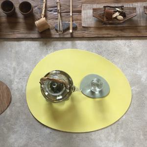 조약돌 양면 가죽 컵매트 18colors