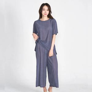 여성용 쿨 반팔 잠옷 상하세트 5color 1size