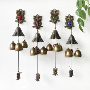 부엉이 컬러 문종 l 앤틱 현관 입구 종 도어 벨 식당 출입문