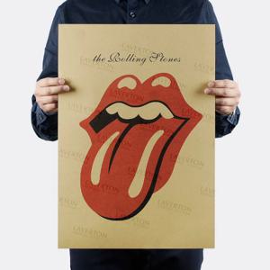 Z187 롤링 스톤즈  빈티지 레트로 영화포스터
