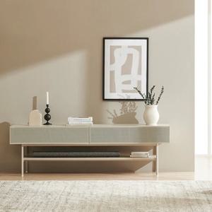 클린트 어반 180cm 콘솔 높은 거실장_스틸도어형 2colors