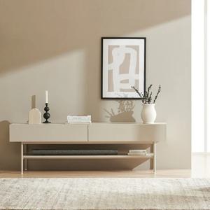 클린트 어반 180cm 콘솔 높은 거실장_도어형 2colors