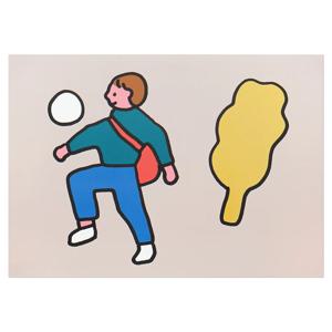 A3 포스터 공놀이소년