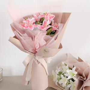 아이린백합꽃다발 50cm 2color 인테리어 조화 장식