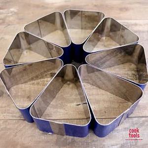돼지떡바 삼각무스링 조각케이크틀 8개세트 2size(높이)