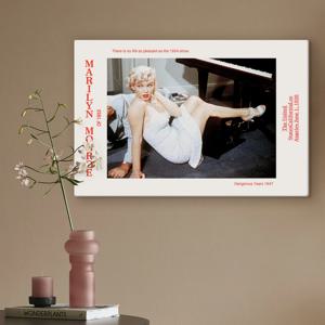 오드리햅번 마릴린먼로 빈티지 감성 그림액자 24. 흰원피스 먼로