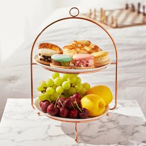 마리 골드철제 디저트 트레이 케이크트레이 2size 프레임만