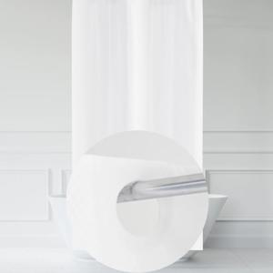 커튼고리 일체형 샤워커튼 와플 200cm(커튼봉별도)