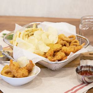 스텐 사각 채반/채망 2종 세트