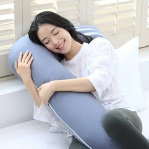 이브 세미마이크로 L자형 임산부 바디필로우 안고자는베개 2colors