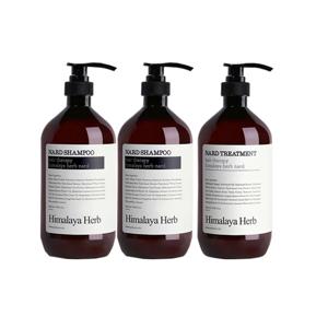 히말라야 허브 나드 샴푸1000ml x2개+트리트먼트1000ml x1개