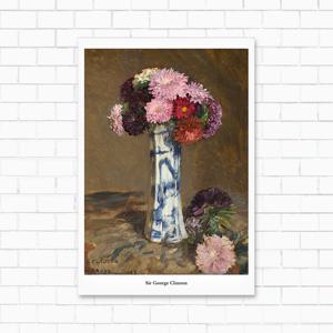 명화 꽃그림 no1﻿5 조지 클라우젠의 아스터 인테리어 패브릭포스터