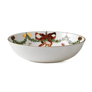 [해외] 스타 플루티드 크리스마스 넓은 볼그릇 샐러드 접시 24cm