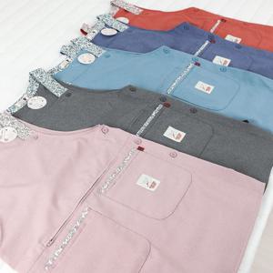 폴리 아롱이 넥라인 포인트 큐트 앞치마 4colors