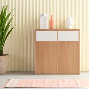 리사 분리수거함 쓰레기통수납장 탕비실수납장 휴지통 3colors (2칸)