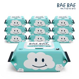휴대용 비데물티슈 55gsm 캡형 30매 10팩