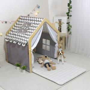 네추럴 원목 하우스 플레이텐트 아동침대:일반형(지그재그)