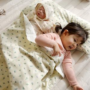 허밍 시어서커 유아 양면 블랭킷