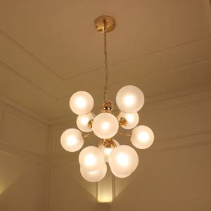 LED 식탁등 버블팝 골드 12등
