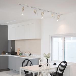 원통 MR 자바라 레일조명 일자(ㅡ)2M 세트_2colors