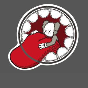 A326 - 충치 이빨 로고 캐릭터 스티커 방수 리폼 DIY 노트북 캐리어 폰케이스 스티커