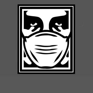 A343 - 마스크 낀 사람 로고 캐릭터 스티커 방수 리폼 DIY 노트북 폰케이스 스티커